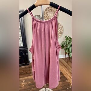 NEW Green Envelope Dusty Pink Tank Top Size M